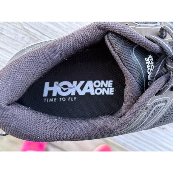 HOKA Bondi 7 Men’s Size 10 Black Athletic Shoes Comfort Walking Shoes - Picture 10 of 16